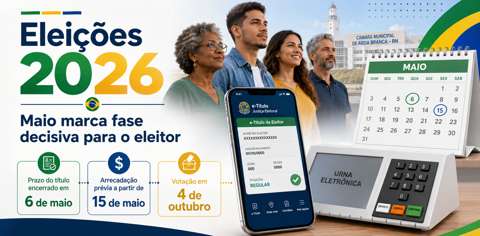 #ELEIÇÃOVEMAÍ! Maio marca fase decisiva 