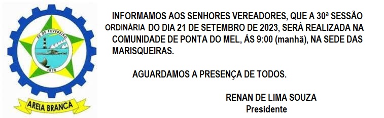 convite sessão itinerante